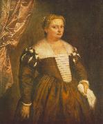 VERONESE (Paolo Caliari) Portrait of a Venetian Woman we oil